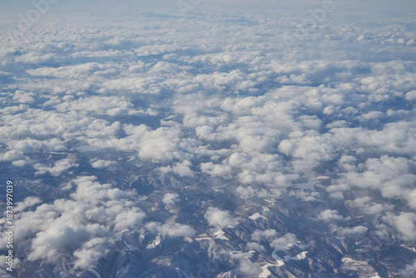 Obraz 北海道上空からの景色