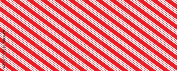 Obraz Candy Cane Stripes Seamless Pattern - Diagonal candy cane stripes repeating pattern design.eps10