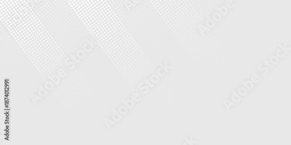 Fototapeta Dot white gray wave light technology texture background. Abstract big data digital concept. Vector ilustration