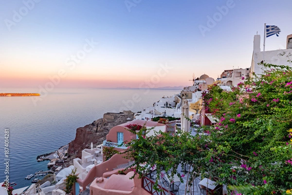 Obraz santorini island greece