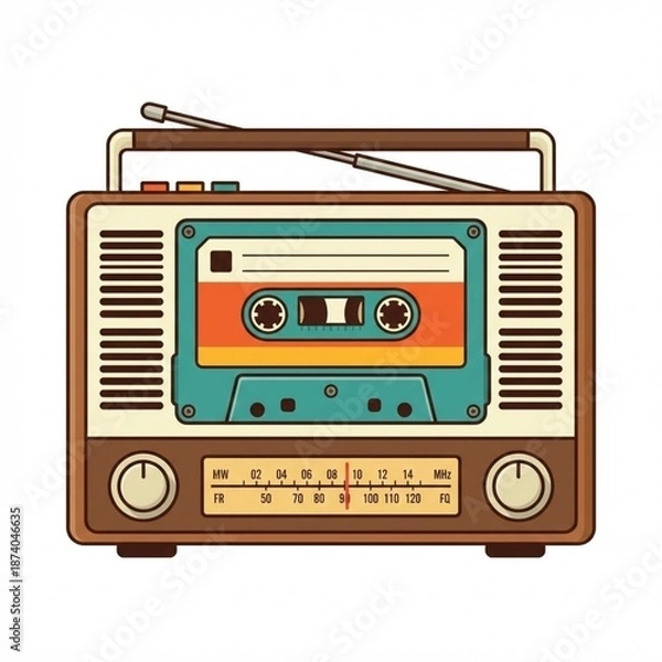 Obraz retro audio cassette