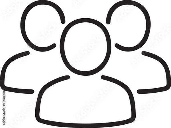 Obraz group people icon transparent