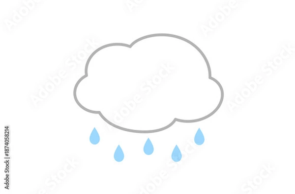 Obraz 雨雲のアイコン