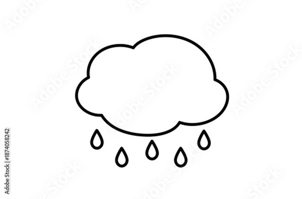 Obraz 雨雲のアイコン