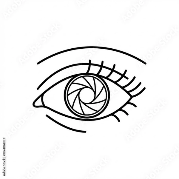 Obraz eye icon vector illustration