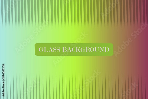 Obraz Colorful Glass Background with Vertical Striped Pattern