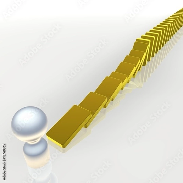 Obraz Domino Effekt