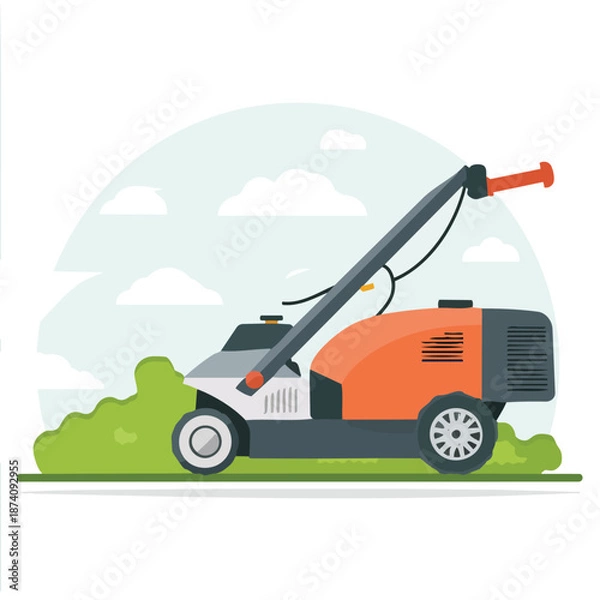 Obraz hedge trimmer flat vector illustration icon