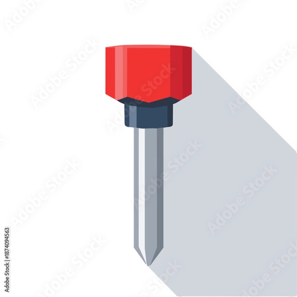 Obraz torx key flat vector illustration icon