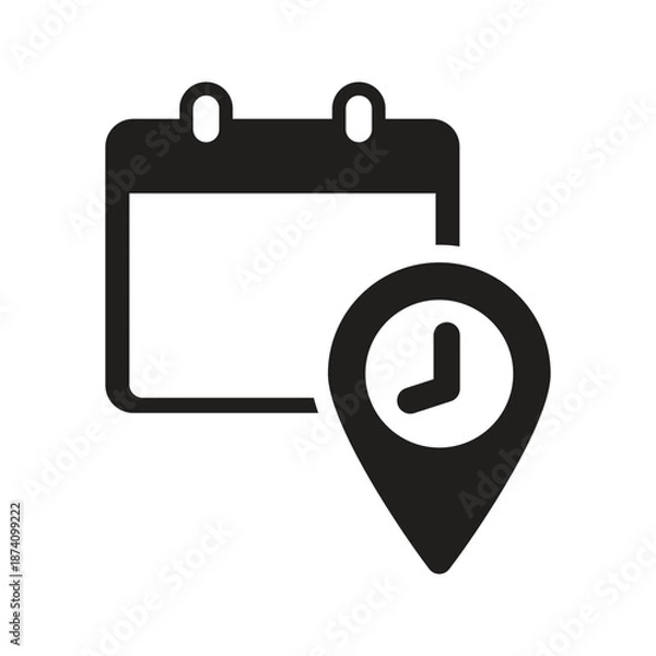 Fototapeta Schedule location icon