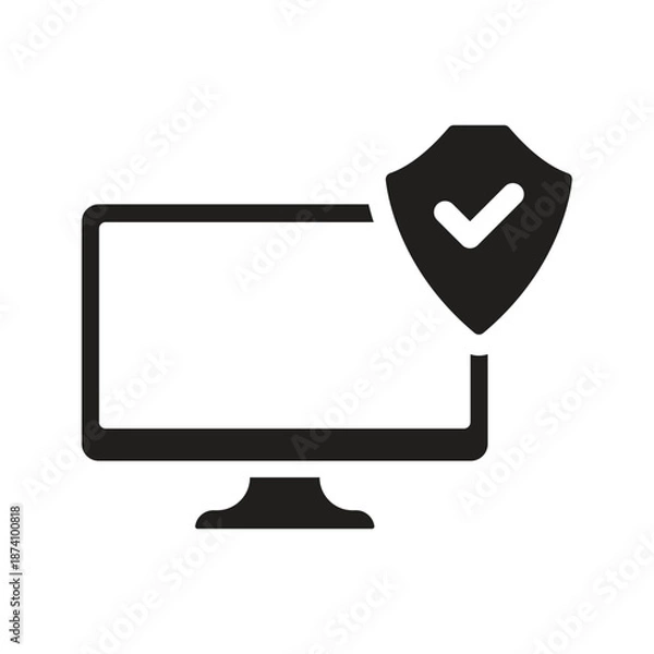Fototapeta Computer security icon