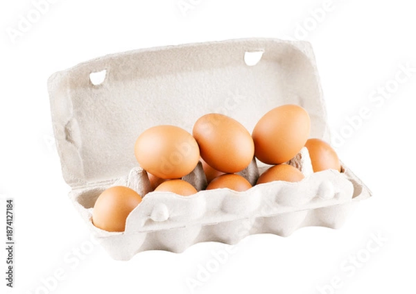 Obraz Eggs isolated on transparent background