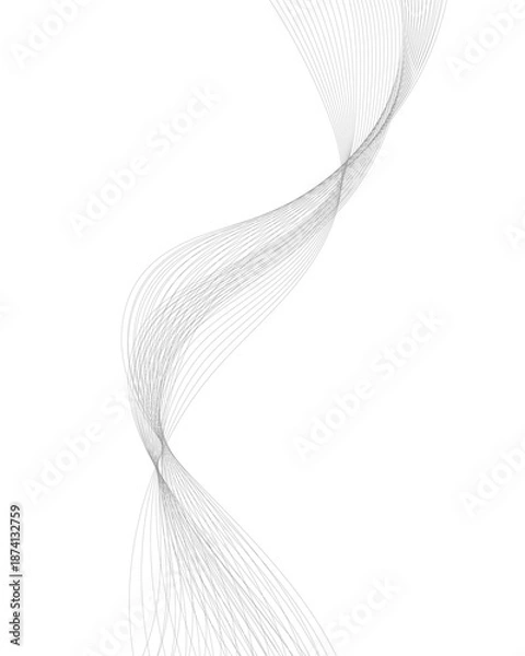 Obraz Elegant Abstract Flowing Grey Lines
