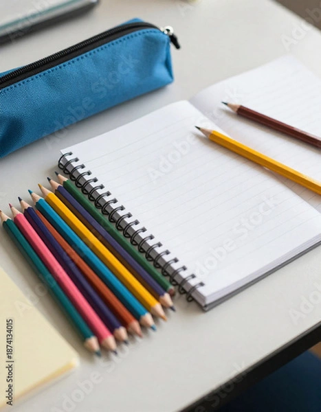 Obraz  Bright and clean desk concept