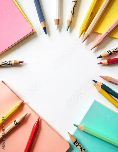 Obraz  Bright and clean desk concept