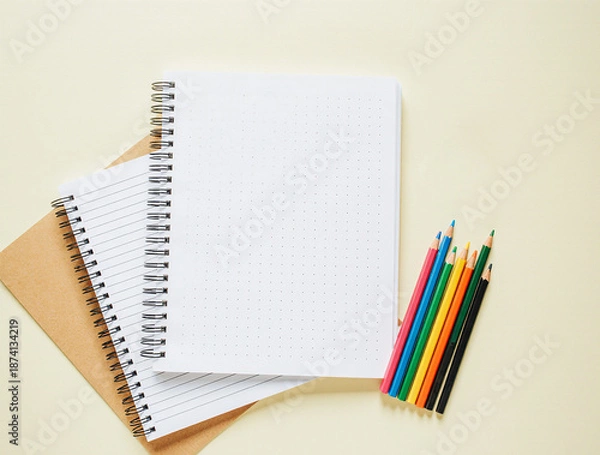 Obraz  Bright and clean desk concept