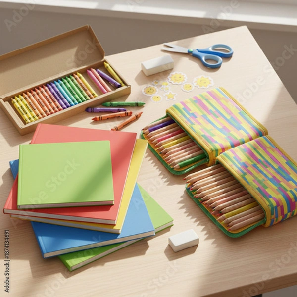 Obraz  Bright and clean desk concept