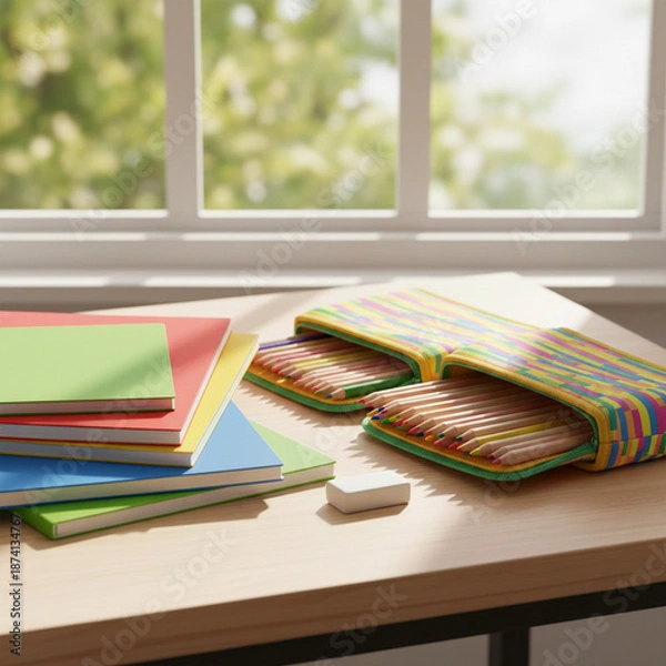 Obraz  Bright and clean desk concept