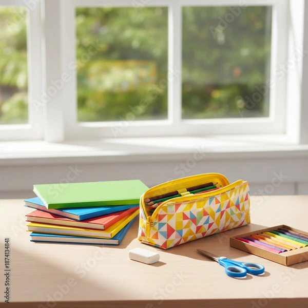 Obraz  Bright and clean desk concept