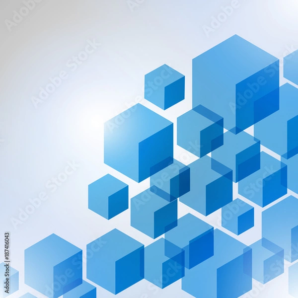 Fototapeta Abstract Technology hexagon background