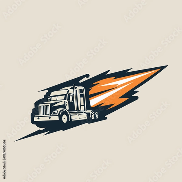 Obraz fire truck vector illustration