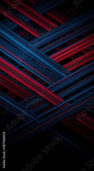 Fototapeta 紅藍の交響曲