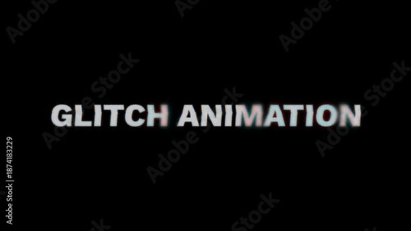 Fototapeta Glitch Title V 5