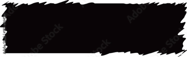 Obraz グリッチ風の長方形フレーム　ブラック