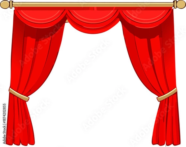 Obraz 빨간 커텐