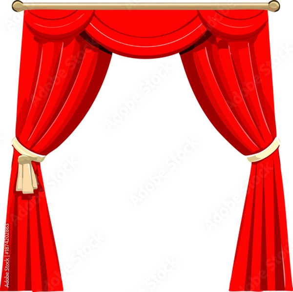 Obraz 빨간 커텐