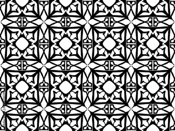 Obraz Geometric decorative design with a repeating structure.