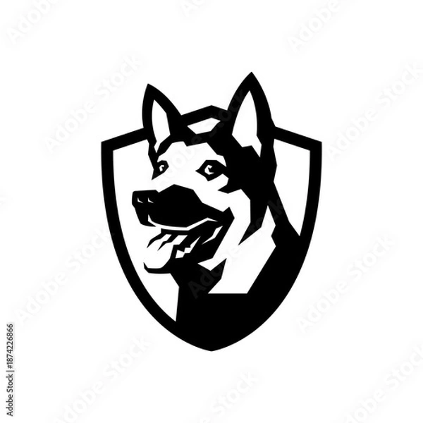 Obraz German Shepherd K9 Logo Design