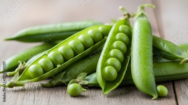 Obraz Fresh green peas.