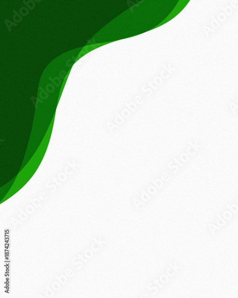 Obraz abstract background with green waves