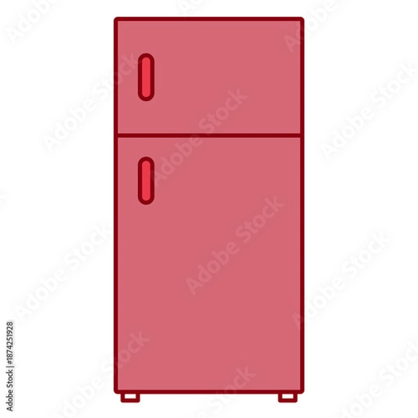 Obraz refrigerator illustration