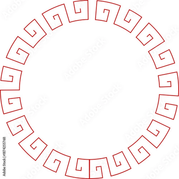 Obraz Chinese New Year Circle Frame