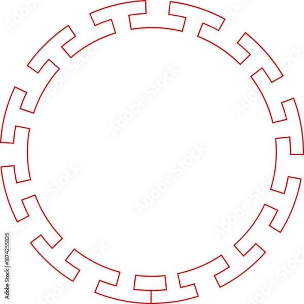 Obraz Chinese New Year Circle Frame