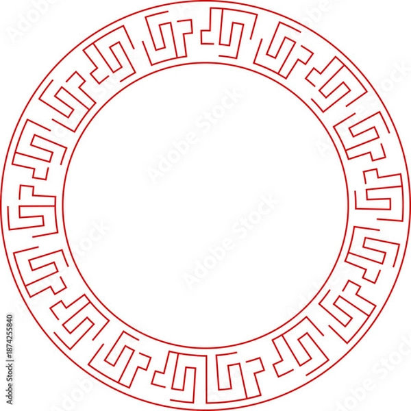 Obraz Chinese New Year Circle Frame