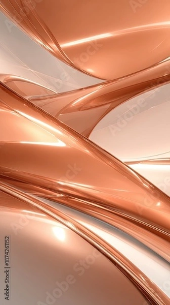 Obraz Abstract Bronze Liquid Design