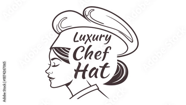 Obraz Luxury Chef Hat Vector Illustration