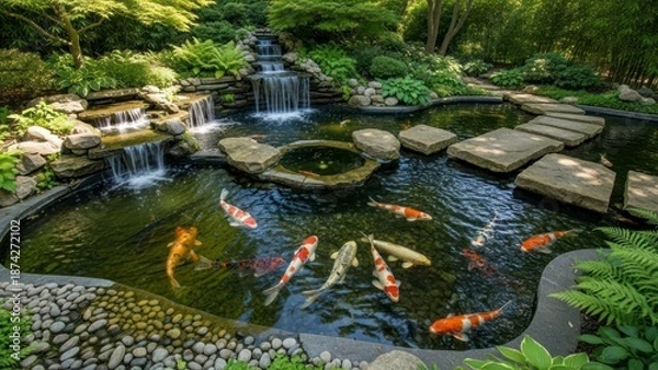 Obraz Koi pond