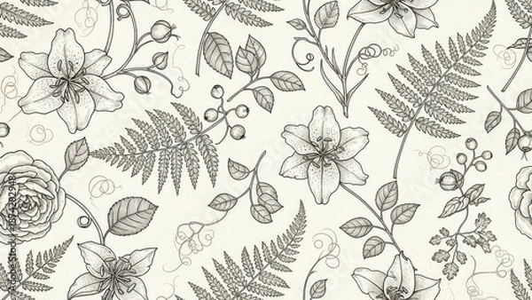 Fototapeta Floral pattern