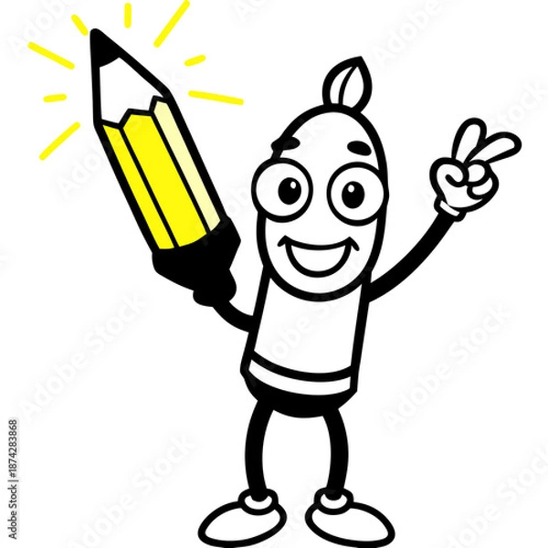 Fototapeta funny cartoon android