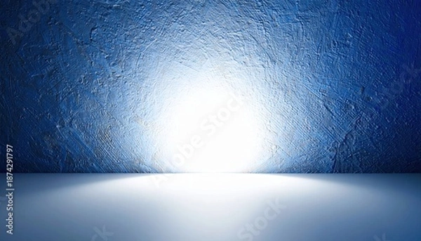 Obraz Soft Blue Light on Textured Wall Background