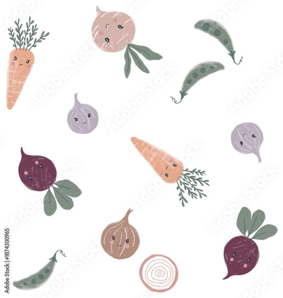 Obraz Vegetable illustrations