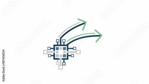 Obraz abstract background with arrows