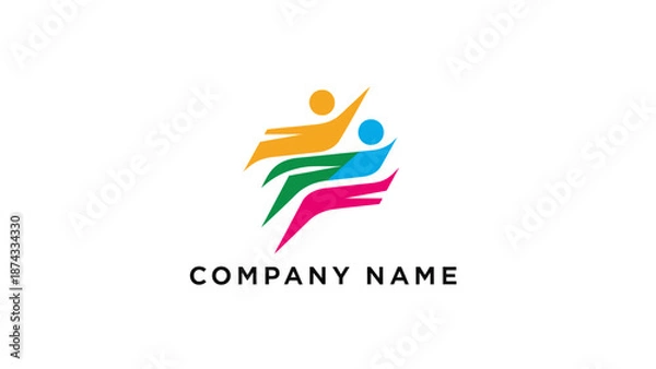 Obraz Colorful Abstract Logo Design Element.