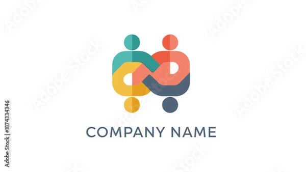 Obraz Colorful Abstract Logo Design Elements.