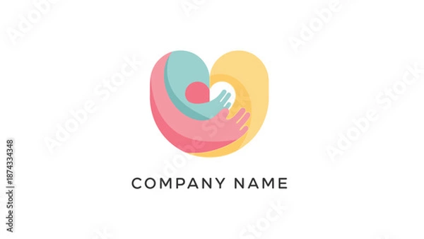 Obraz Colorful Abstract Logo Design Element.