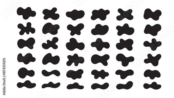 Obraz Organic Blob Shape Abstract Vector Illustration